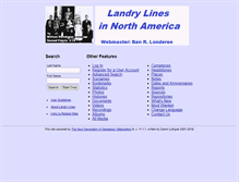 Tablet Screenshot of landrygenealogy.com